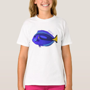 T-shirt Illustration du poisson de la cuve bleue