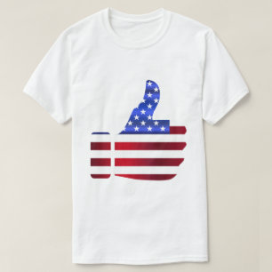 T-shirt Illustration du président Donald Trump avec pouce