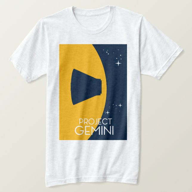 T-shirt Illustration du projet Gemini Space Art (Design devant)