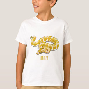 T-shirt Illustration du serpent python birman