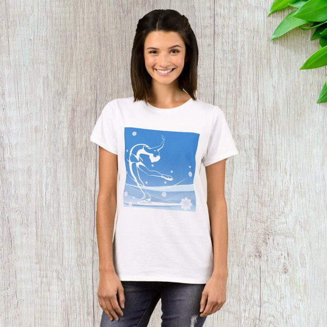T-shirt Illustration du sport de patinage sur glace (Créateur téléchargé)
