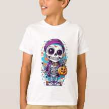 illustration du squelette d'halloween