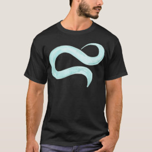 T-shirt Illustration du ver nématode C elegans