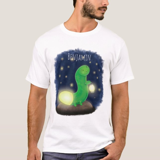 T-shirt Illustration du ver vert mou (Devant)