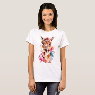 T-shirt illustration d'un Alpaca