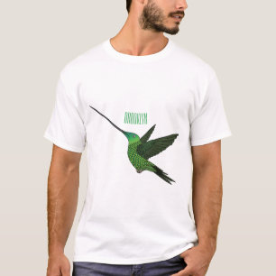 T-shirt Illustration d'un colibri à bec épée