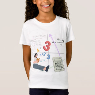 T-Shirt Illustration d'un étudiant mignon étudiant les mat