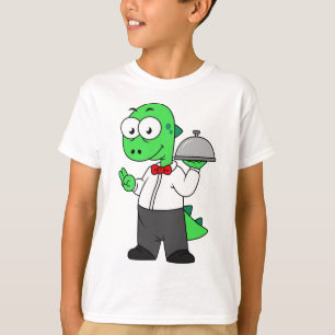 T-shirt Illustration D'Un Gardien Alimentaire Tyrannosauru