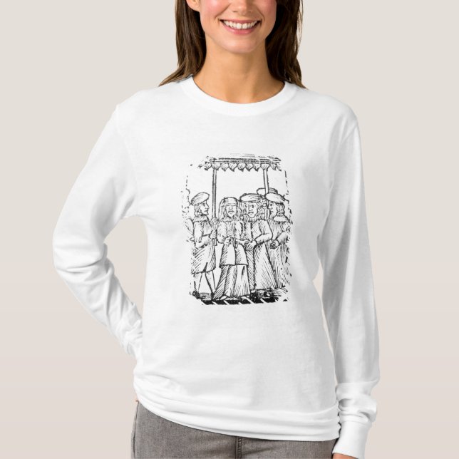 T-shirt Illustration d'un mariage juif (Devant)