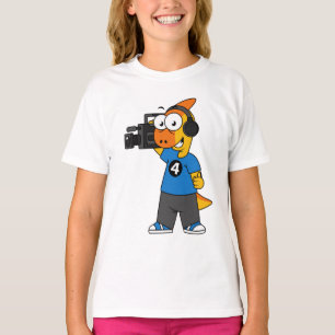 T-shirt Illustration D'Un Opérateur De Caméra Parasaurolop