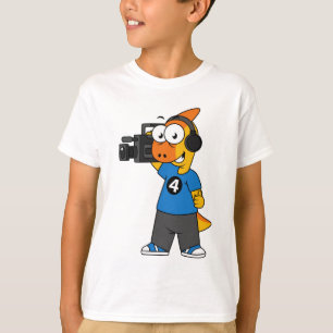 T-shirt Illustration D'Un Opérateur De Caméra Parasaurolop