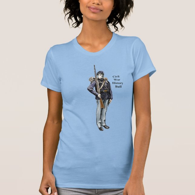T-shirt Illustration d'un soldat de l'Union de la guerre c (Devant)