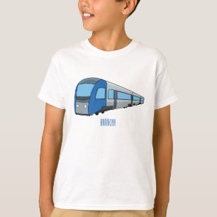 T-shirt Illustration d'un train électrique