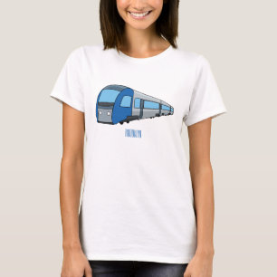 T-shirt Illustration d'un train électrique