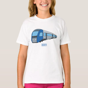 T-shirt Illustration d'un train électrique