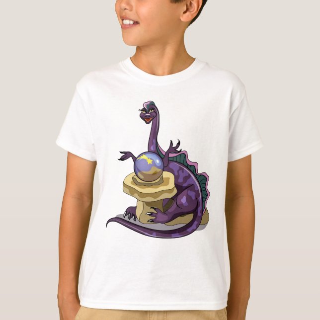 T-shirt Illustration D'Un Vendeur Fortune Plateosaurus. (Devant)