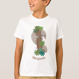 T-shirt Illustration d'une anteure de pangolin mignonne