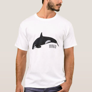 T-shirt Illustration d'une baleine tueuse