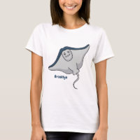 Illustration d'une caricature de poisson stingray