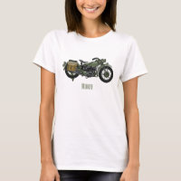 Illustration d'une moto de croiseur militaire