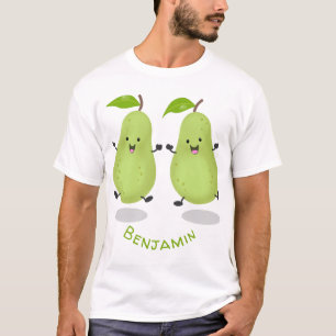 T-shirt Illustration d'une paire de poires mignonne