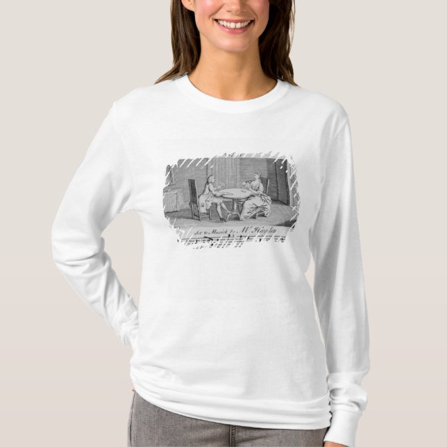 T-shirt Illustration en musique de feuille par Joseph (Devant)