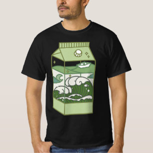 T-shirt Illustration esthétique de boîte de lait Mignon Ka
