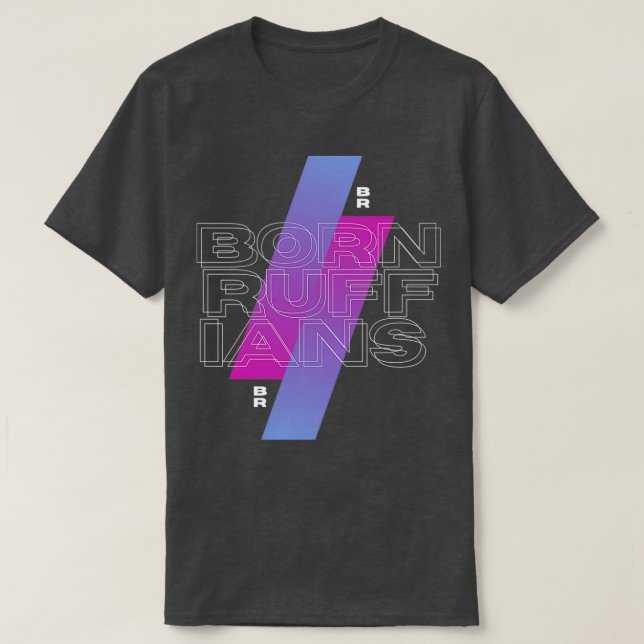 T-shirt Illustration géométrique de Born Ruffians (Design devant)
