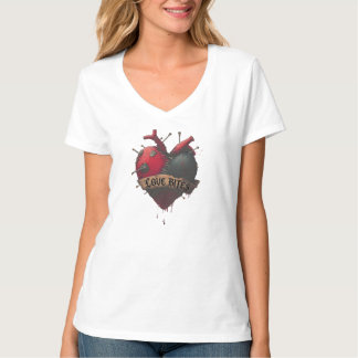 T-shirt Illustration gothique d'un cœur anatomique "Love B