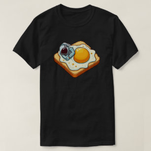 T-shirt Illustration graphique d'un astronaute dormant sur