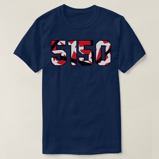 T-shirt Illustration inspirée de la guitare 5150 E V H (Design devant)