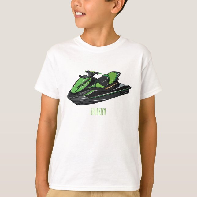 T-shirt Illustration Jet ski (Devant)