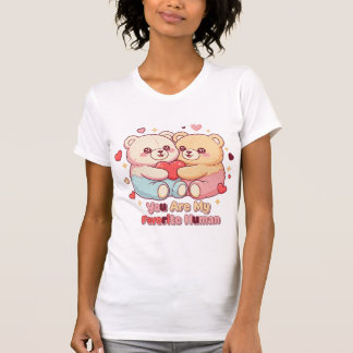 T-shirt Illustration Kawaii d'ours en peluche – "Tu es mon