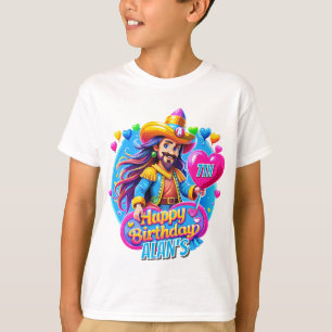 T-shirt Illustration King Pirate Birthday Kids Gifts