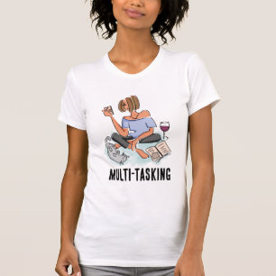T-shirt Illustration Lady Multi-Tâche