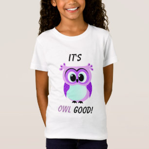 T-Shirt Illustration Lavender Owl
