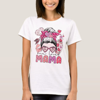 T-shirt Illustration Maman Aimée Chignon Décoiffé
