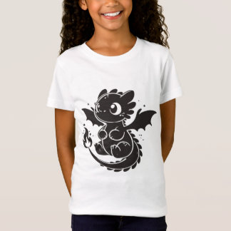 T-shirt illustration minimaliste de dragon mignon
