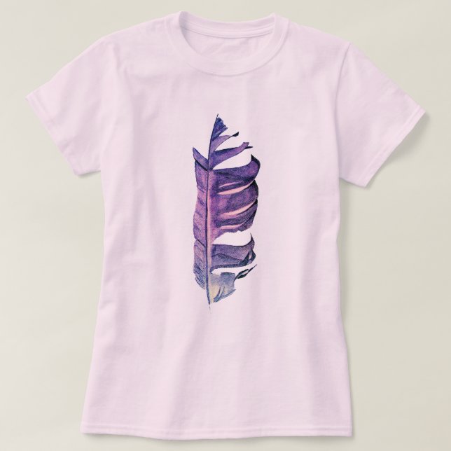 T-shirt Illustration originale de dessin de plumes (Design devant)