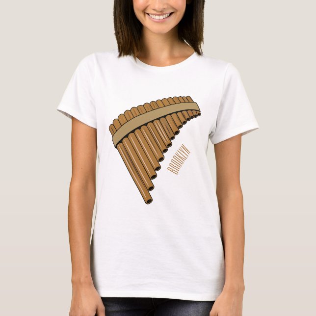 T-shirt Illustration Pan flûte / panpipes (Devant)