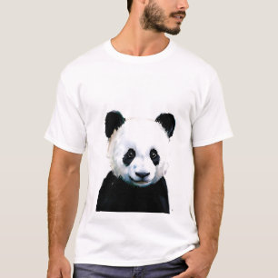 T-shirt Illustration Panda d'aquarelle mignonne