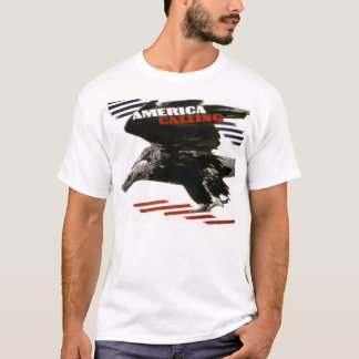 T-shirt Illustration patriotique vintage - l'Amérique