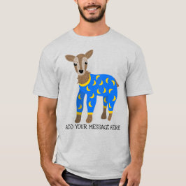 T-shirt Illustration personnalisée portant un pyjama de ch