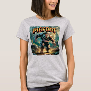T-shirt Illustration Pigfoot Combo Créature Drôle