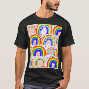 T-shirt Illustration Rainbow Marker : Pat sans joint enfan