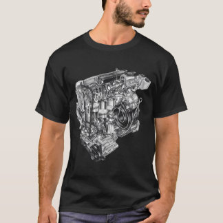 T-shirt Illustration Technique D'Une Voie De Courses