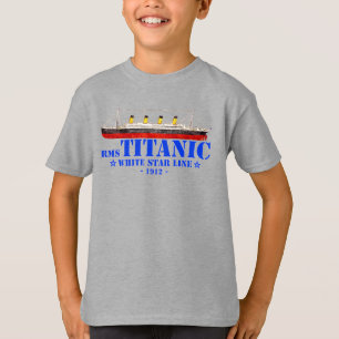 T-shirt Illustration Titanic RMS - White Star Line 1912