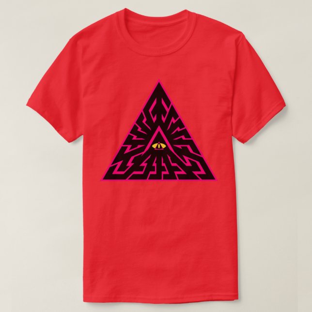 T-shirt Illustration triangulaire 8 (Design devant)