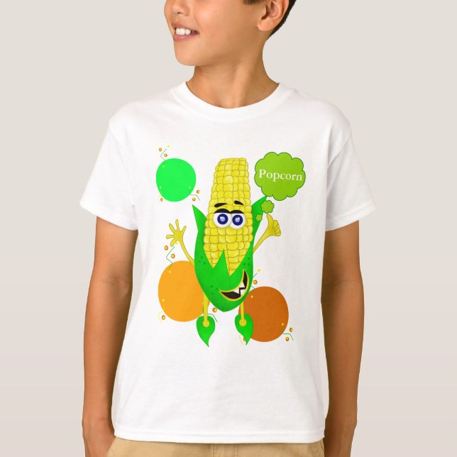 T-shirt Illustration unique de monstre de maïs pour des (Devant)