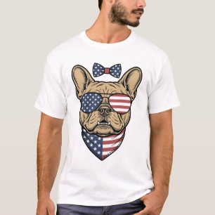T-shirt Illustration vectorielle de bouledogue français pa